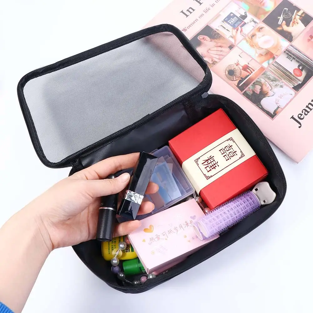 Casual Toiletry Bag Female Makeup Organizer Wash Pouch Travel Mesh Cosmetic Bag Makeup Case Storage Bag Bath Storage