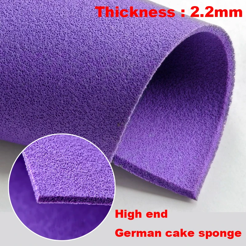 

German-Imported 2.2mm Ultra-Soft Table Tennis Single Sponge with Cake Sponge High-Elasticity Super Light Table Tennis Sponge