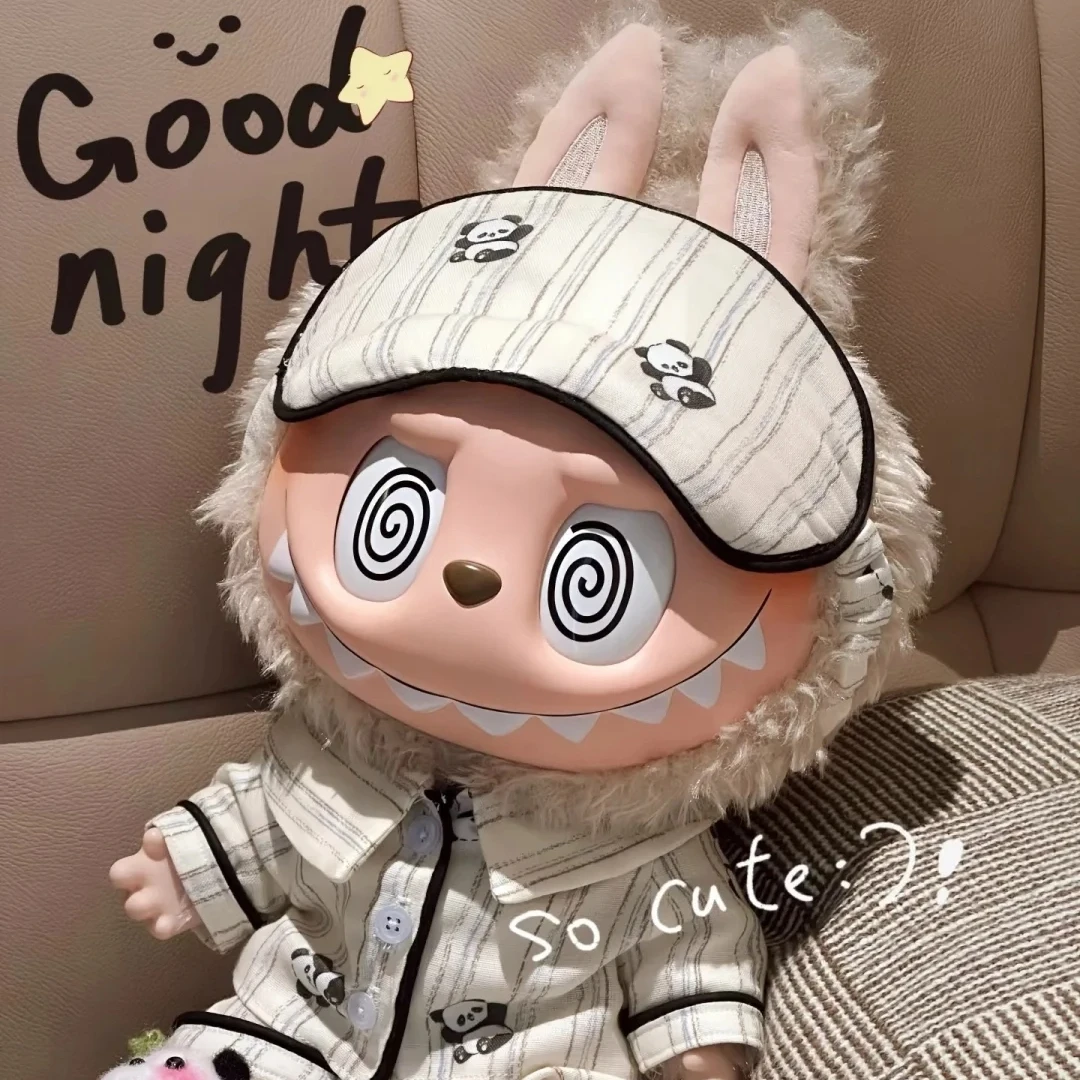 

38cm For Zimomo Clothes Labubu Panda Pajamas Cute Casual Style Overalls The Fashionable And Creative Dressing Dolls
