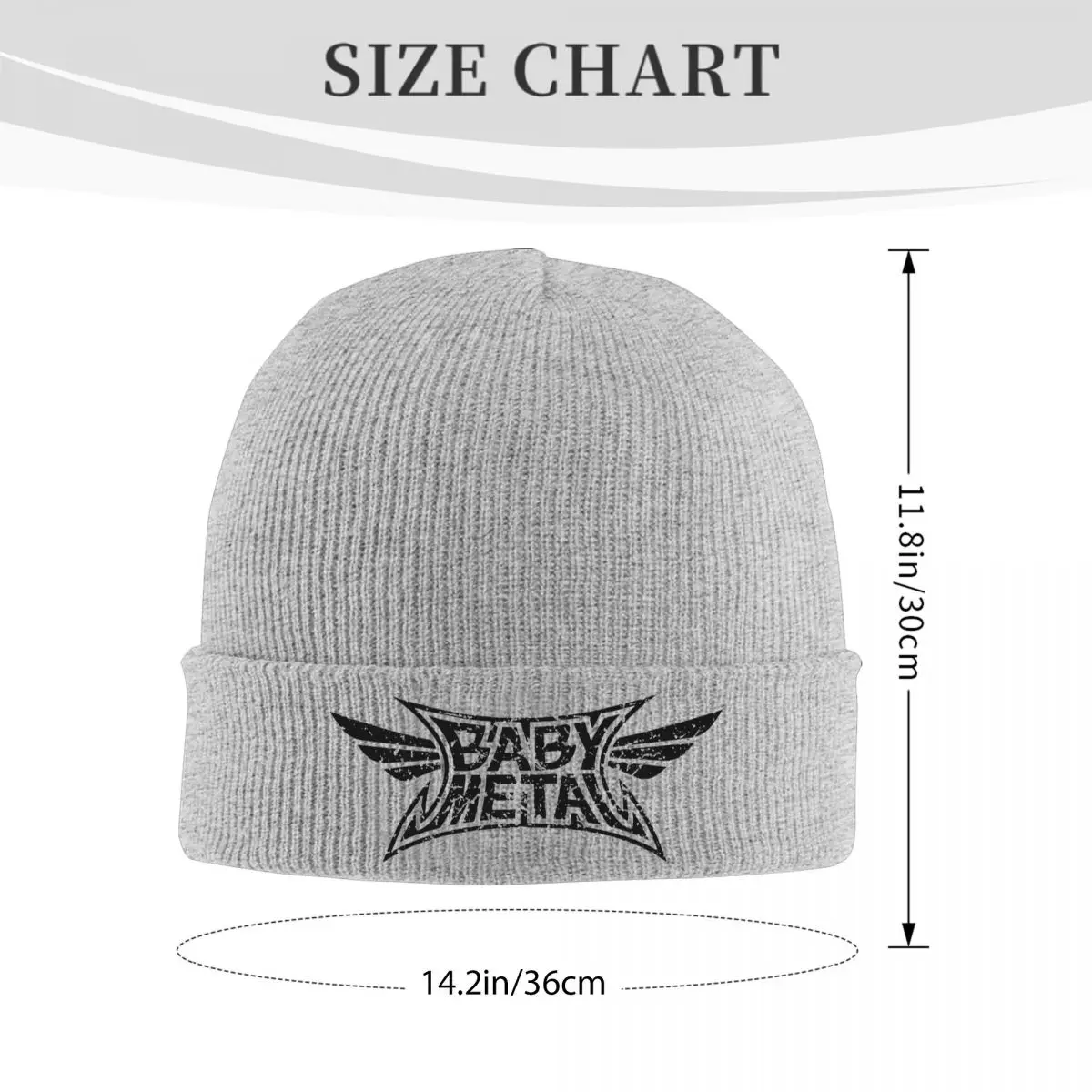 Babymetal قبعة محبوكة دافئة الشتاء متماسكة بونيه قبعة Skullies Beanies الهيب هوب قبعات للجنسين