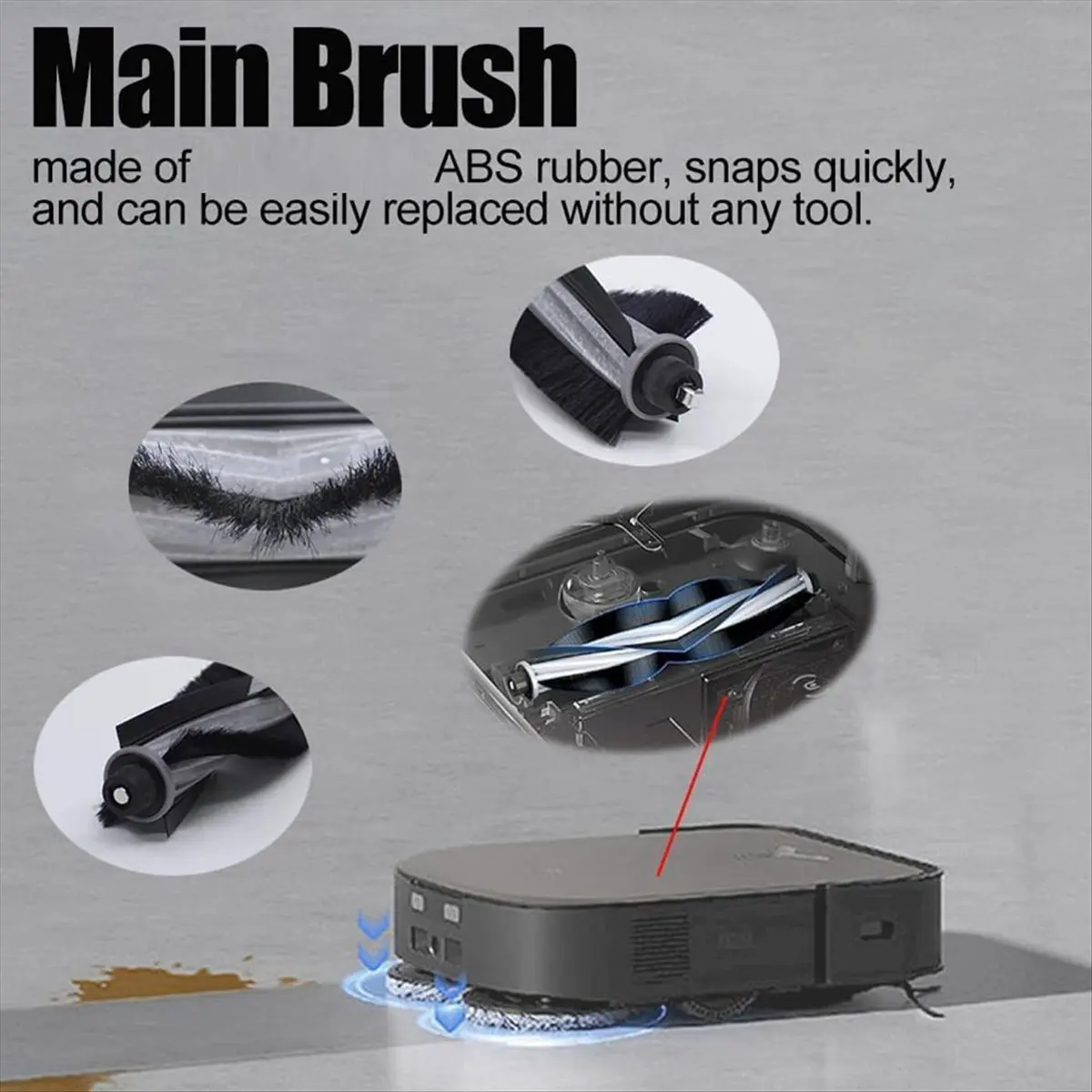 

A04V Роликовая боковая щетка Швабра HEPA-фильтр Мешок для пыли для X2 Omni/X2/X2 Pro/X2 Запчасти Аксессуары