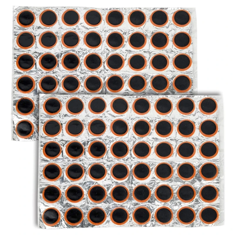 96/48PCS Rubber Puncture Patches Bicycle Tire Tyre Tube Repair Cycle Patch Kit No Glue Bicycle Inner Tube Puncture Repair Tools