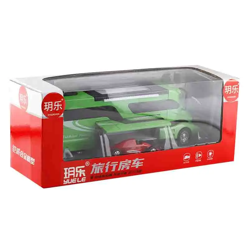 Wohnmobil-Freizeitfahrzeug-Modellspielzeug aus Metall, Camper-Van, Reisemobil, Touring-Auto, Luxus-Modell mit Ton und Licht, Geschenk für Kinder – Detail 3