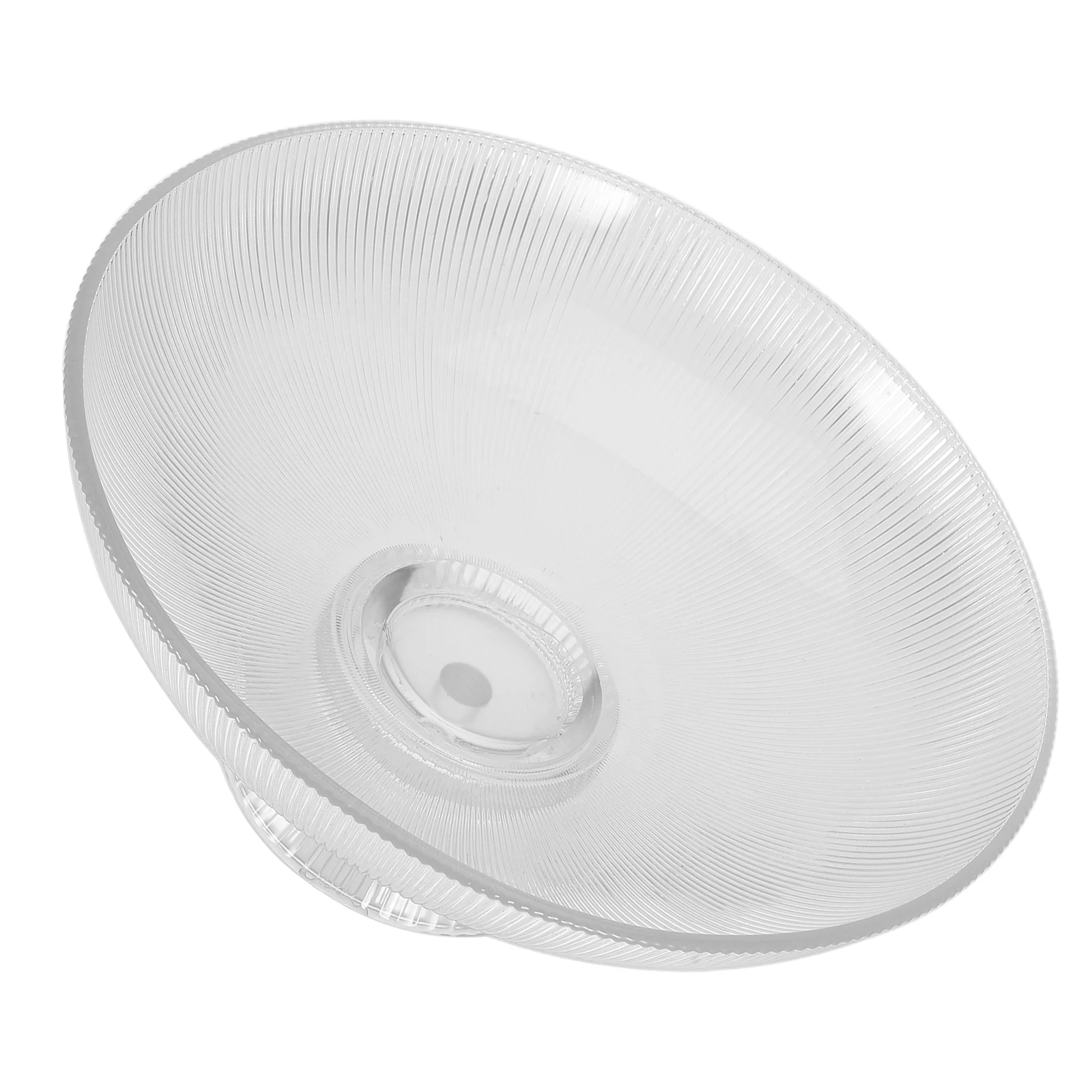 

Glass Decorative Bowl High Foot Stability Vertical Texture Refined Craftsmanship Fruit Plate for Modern Home Decor