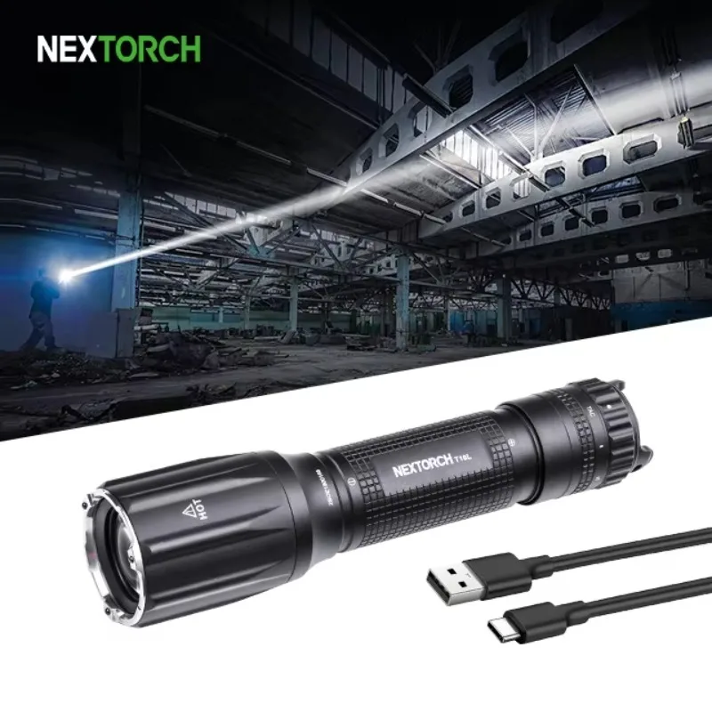 Para Nextorch T10L Lep linterna blanca recargable de largo alcance 1100 metros linterna de largo alcance IP67 aleación de aluminio USB
