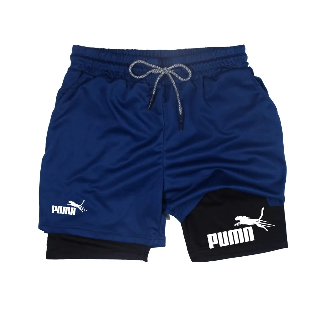 

Trendy Sporty Shorts with Faux Leopard Print, Featuring a Two-in-one Anti-chafing Design, Suitable for Basketball, Running And