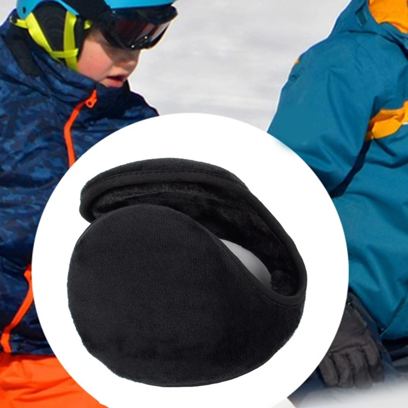 Winter Soft Plush Thicken Ear Warmer Women Men Cold Weather Windproof Earmuffs Adult Teens Outdoor Sports Solid Color Earflap