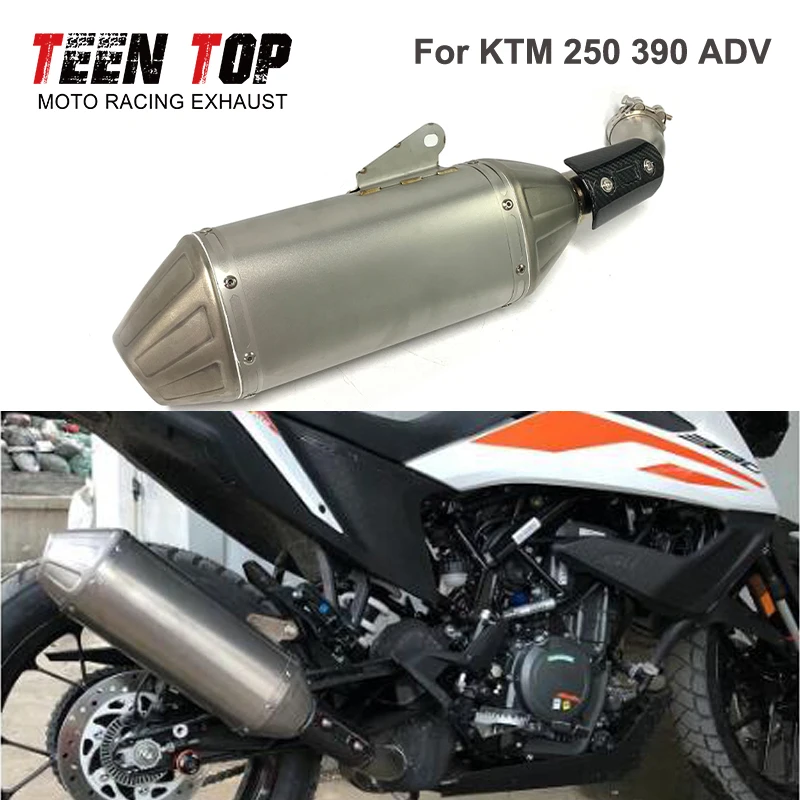 

Motorcycle Slip-on Exhaust Pipe For KTM 250ADV 390ADV Exhaust Muffler 250 390 Adv Exhaust Tailpipe 2020+ OEM Escape Moto Muffler