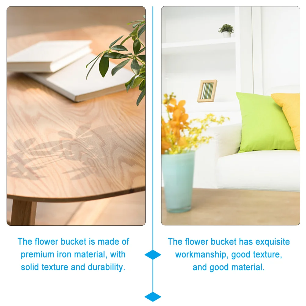 4 Pcs Hanging Planter Mini Bucket Pots for Plants Multi-function Flowerpot Child