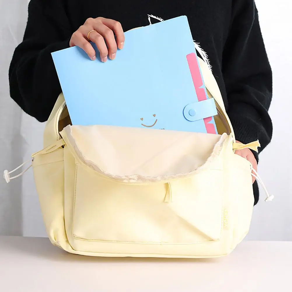 เอกสาร Organizer Multi-Layered A4 แฟ้ม Organizer ชุดสําหรับ Office Travel SMILE Face Design แฟ้มเอกสารโฟลเดอร์สําหรับกระดาษ