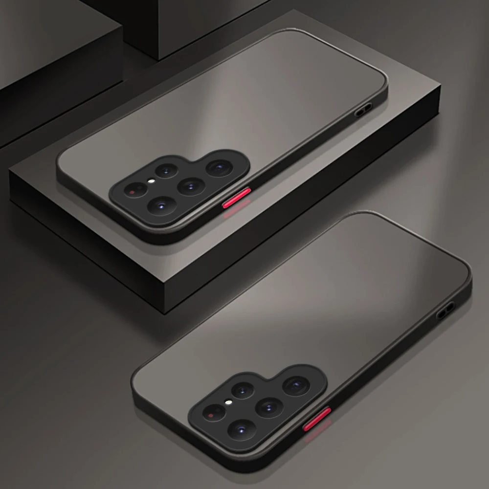 FORLUZ Luxus Matte Handyhülle ist für Samsung Galaxy S24 Ultra S23 FE Plus A55 A54 A15 A14 A05 5G modisch, Antikollision