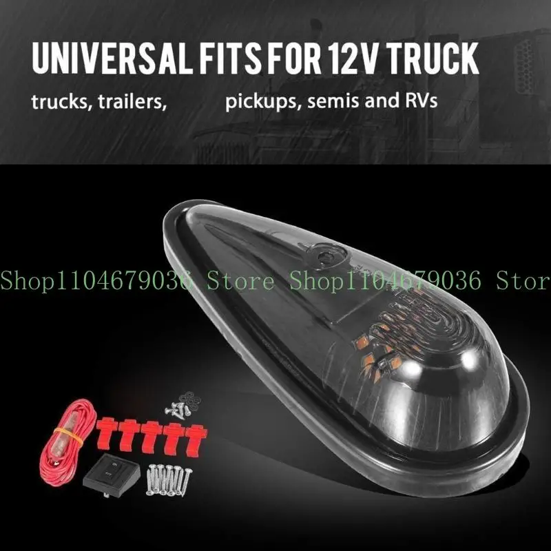 652F Roof Running Top Marker Lights Cab Lights Waterproof Truck Cab Marker Lights