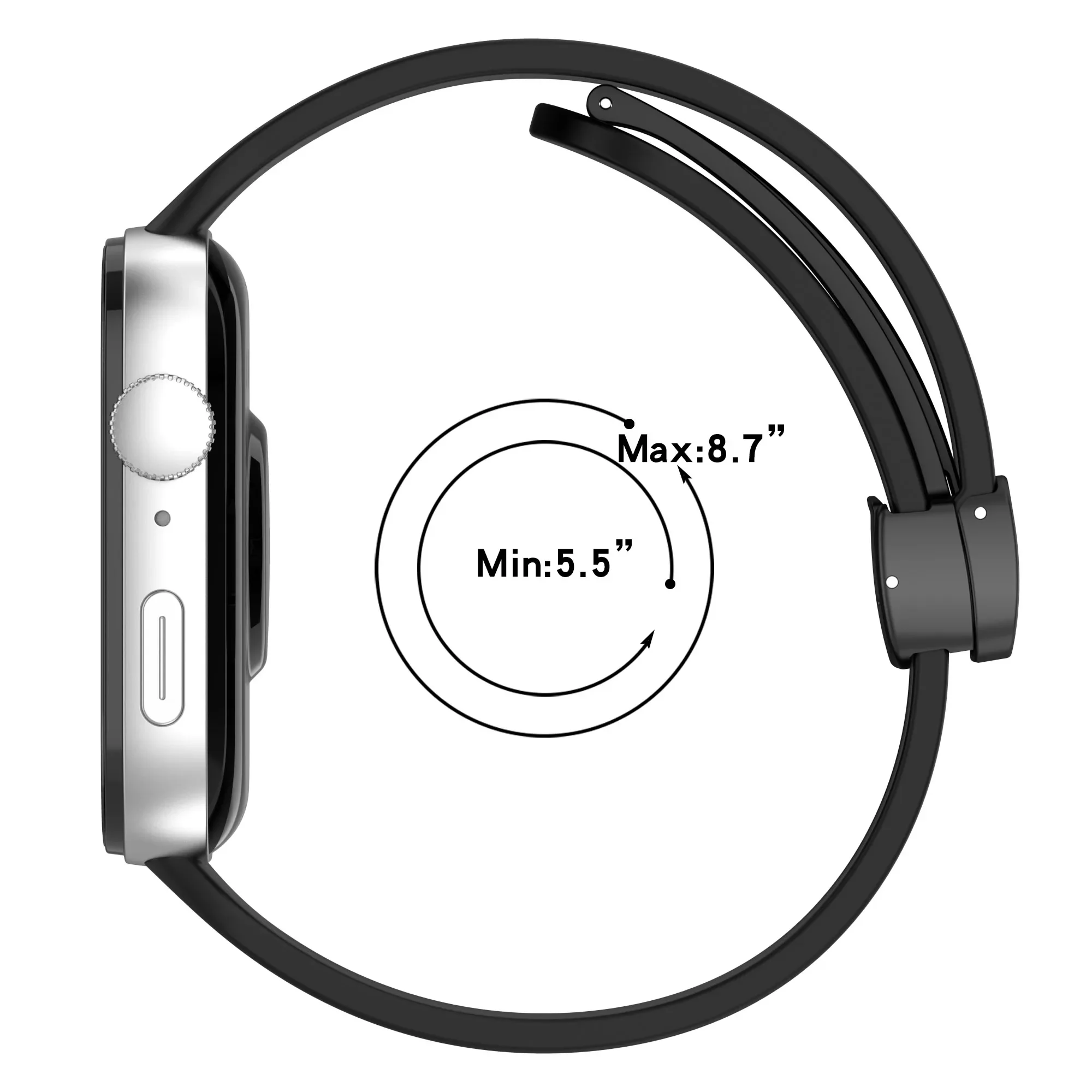 Loop Magnetik untuk Aksesori Tali Jam Tangan Huawei Fit 3 Pengganti Silikon Gelang Correa untuk Jam Tangan Huawei Fit3 Fit 3 Band