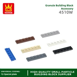 Wange 76Pcs/lot 4510W Plate Modified 1x6 with Door Rail with Grooved Block Moc Color Accessories Compatible with Brick Children
