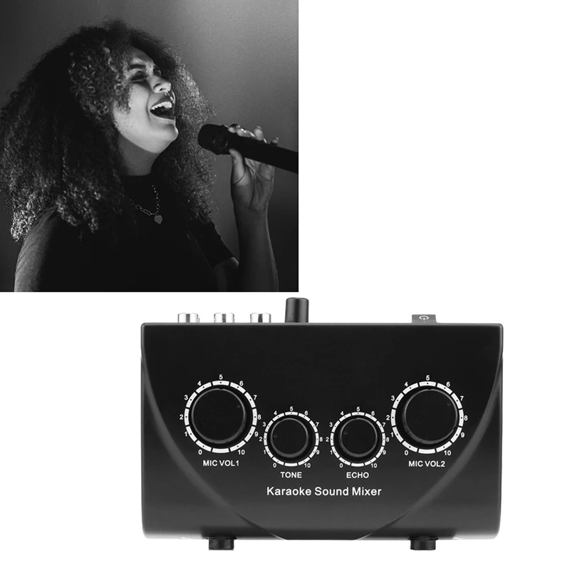 Karaoke-Sound-Mixer-Portable-Sound-Mixer-Professional-Audio-System-Karaoke-Dual-Mic-Inputs-Audio-Sound-Mixer-US-Plug-A Y41A