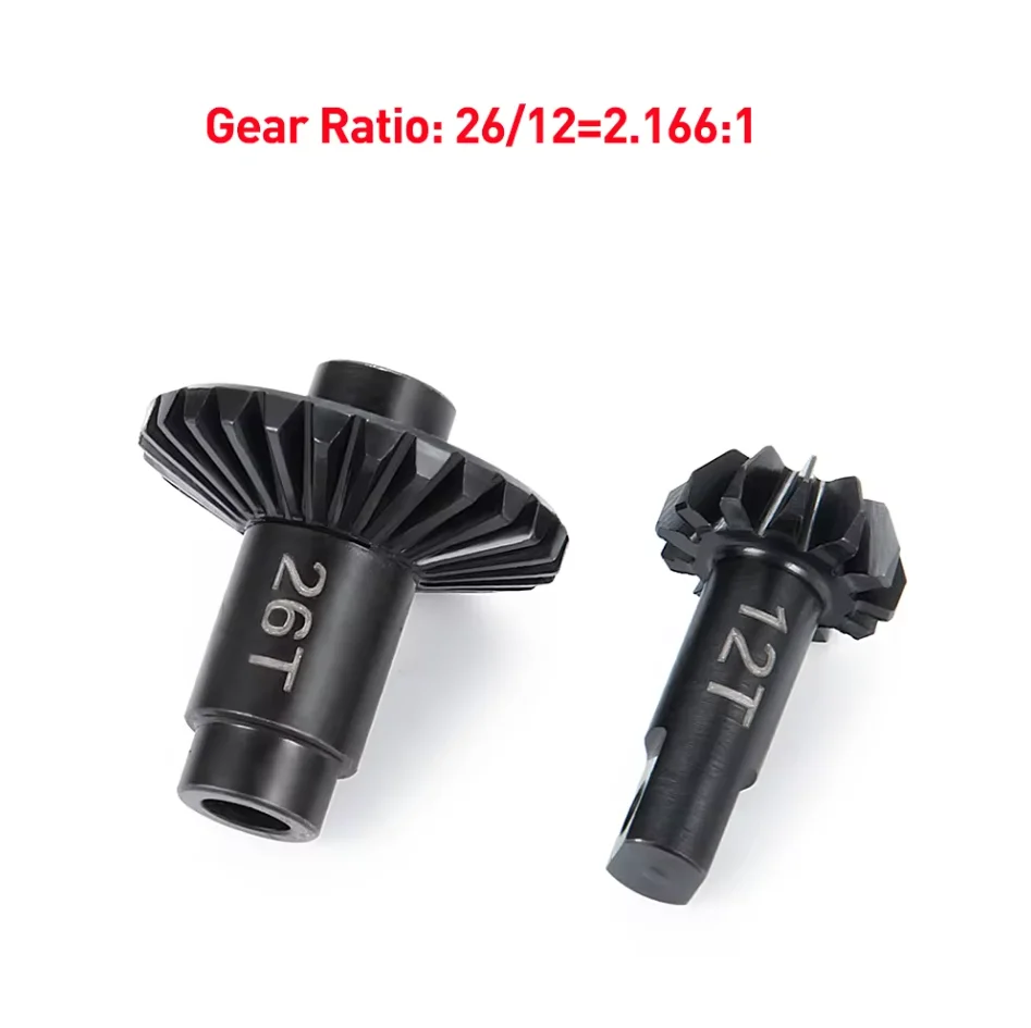 AXSPEED 22/12T 24/12T 26/12T Stahl Overdrive Underdrive Helical Gear für 1/18 RC Crawler Axial TRX4M Upgrade Teile
