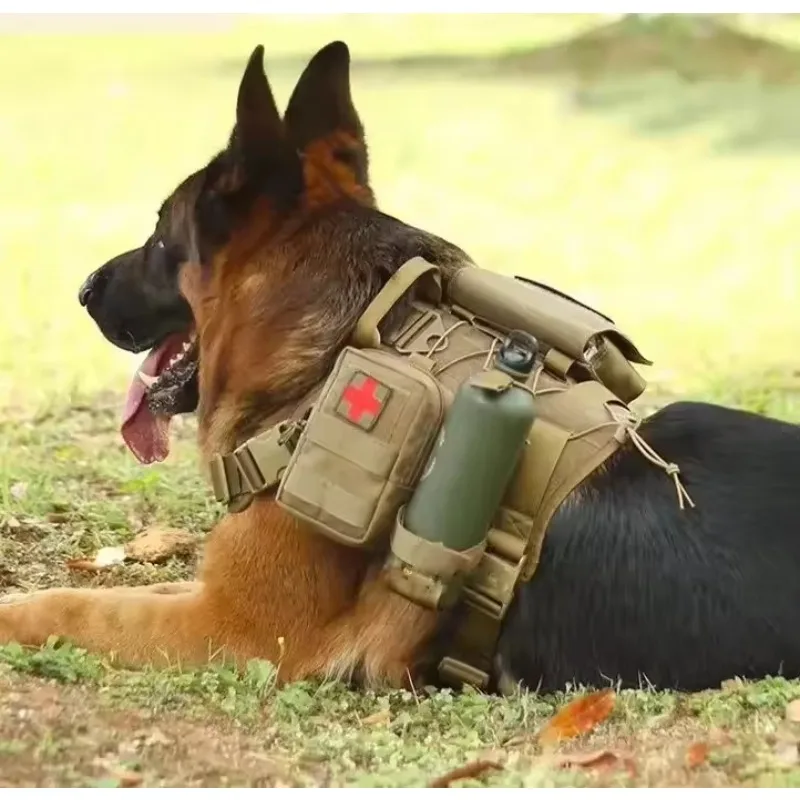 Dog Tactics Trainer Training Vest Backpack Harness Perro Para Accessories Big Dog Harnesses