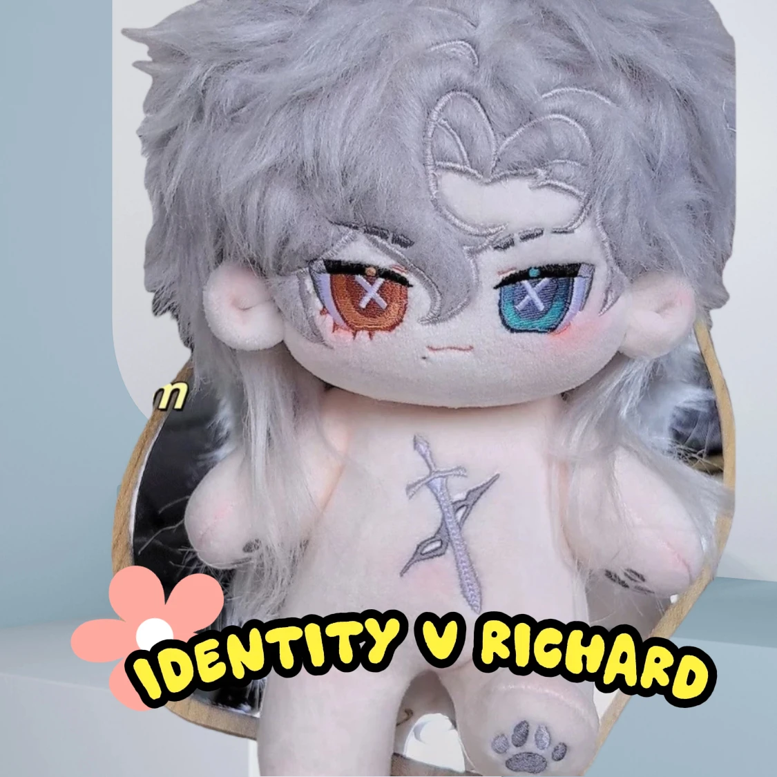 Pluszak Identity V Richard 20 cm, pluszowa lalka z bawełny, zabawka, gadżet z gry, figurka do przebierania, poduszka, pluszowy prezent urodzinowy