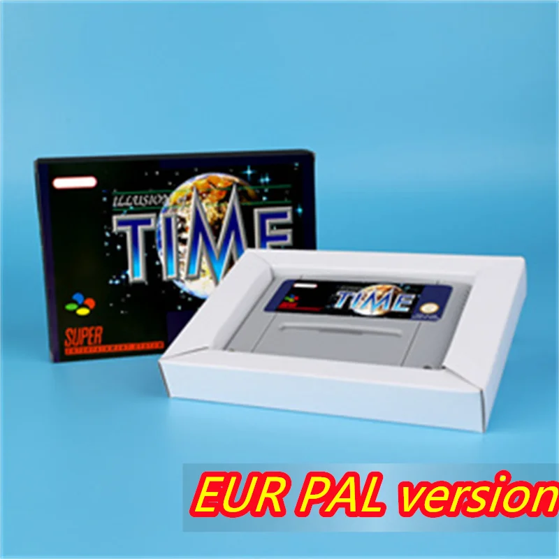 for Illusion of Time (Battery Save) 16bit game card for EUR PAL version SNES video game console