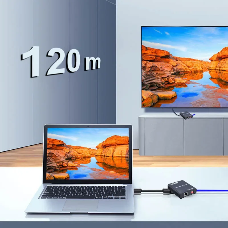 1080p HDMI شبكة مصفوفة جهاز ريسيفر استقبال وإرسال الفيديو العديد إلى العديد من التبديل الفاصل HDMI Rj45 إيثرنت موسع عبر كابل Cat6