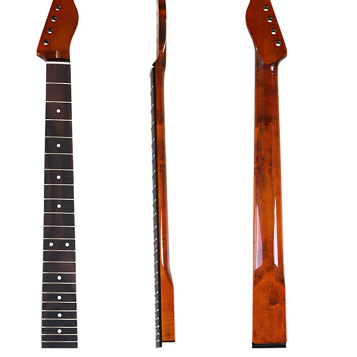 TL6 string 22 frets polished rosewood bright Canadian maple guitar neck assembly DIY electric guitar accessories