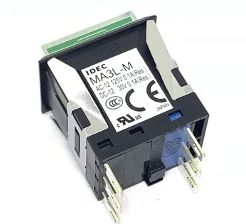 

IDEC Hequan MA3L-M MA3L-M1341G M1341R Y PW rectangular illuminated button switch reset