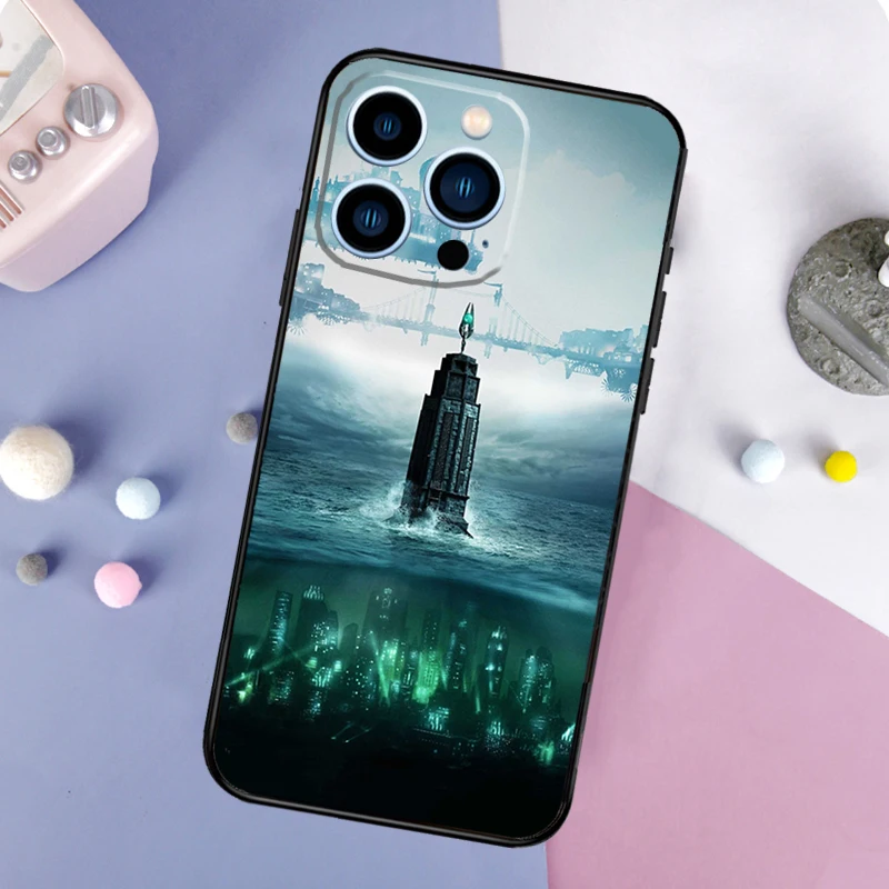 Game BioShock Phone Case For iPhone 16 15 14 Pro Max 11 12 13 Mini XR X XS Max Plus Cover