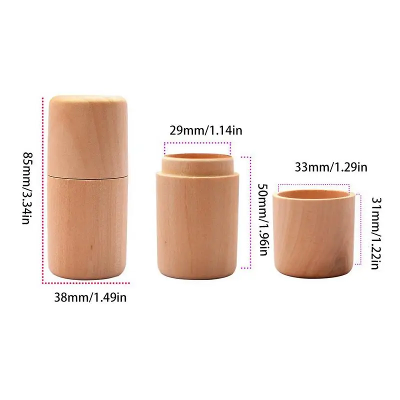 Essential Oil Storage Box Wooden Case Container Organizer Aromatherapy Single Bottle Organizer Home Storage Supplies