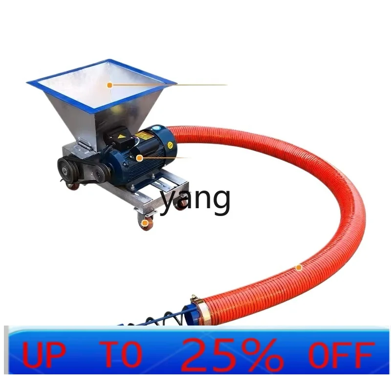 

LTT large suction hopper type backward feeding machine corn wheat rice sand hose grain pumping machine