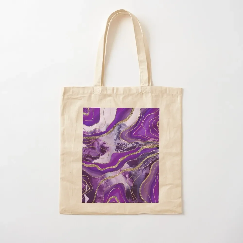 

Liquid Marble Agate Glam #4 (Photo of Glitter Only - Not Reflective) Tote Bag Women's handbag shopping trolley bag Tote Bag