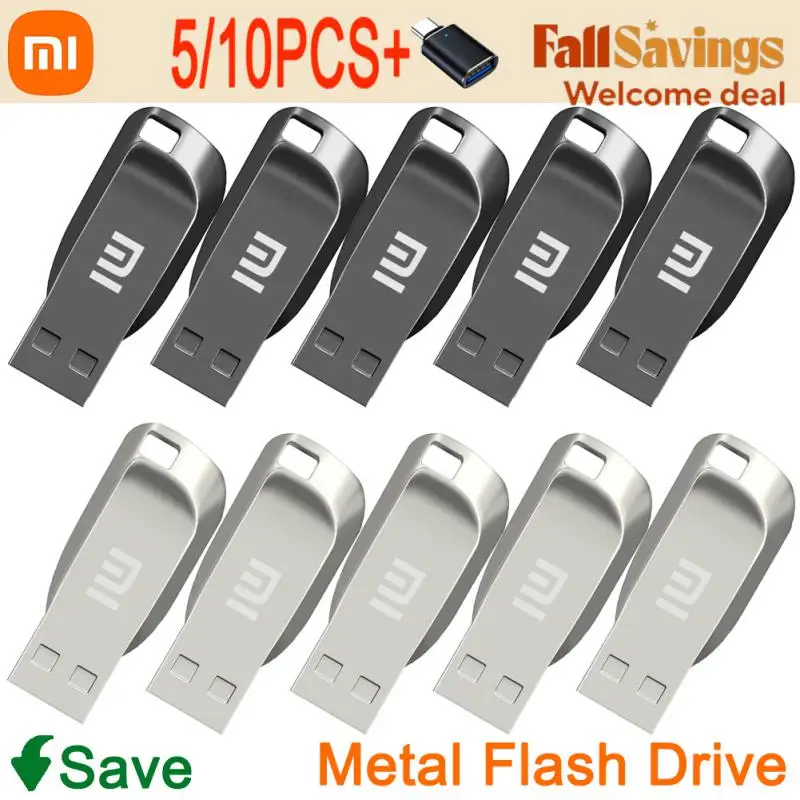 5/10PCS Xiaomi 2TB USB Flash Drive Usb 3.0 High Speed 1TB Type-C Interface Flash Memory Stick For Mobile Phone Computer 2024