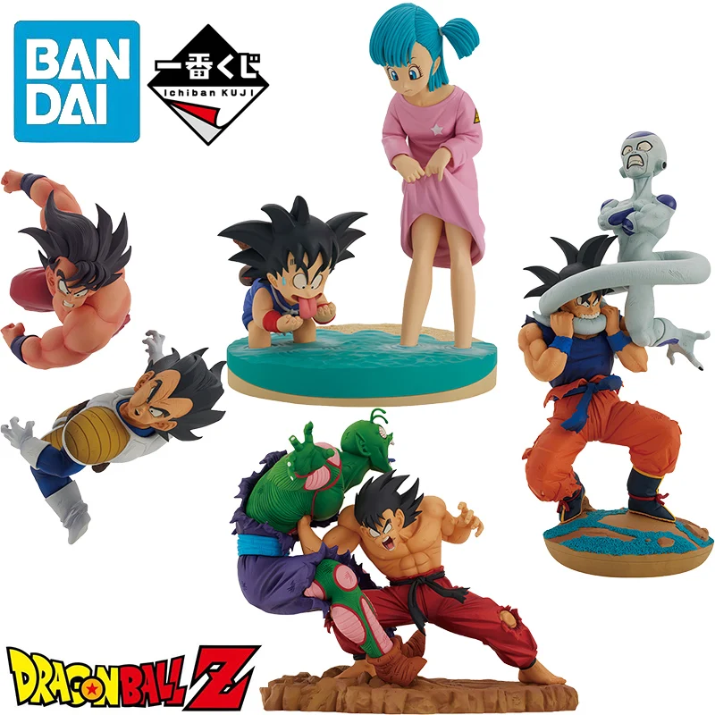 

В наличии BANDAI Ichiban KUJI Драконий жемчуг история дракона Сон Гоку маленький Вегета Фриза булма ПВХ аниме экшн-фигурки модель игрушка