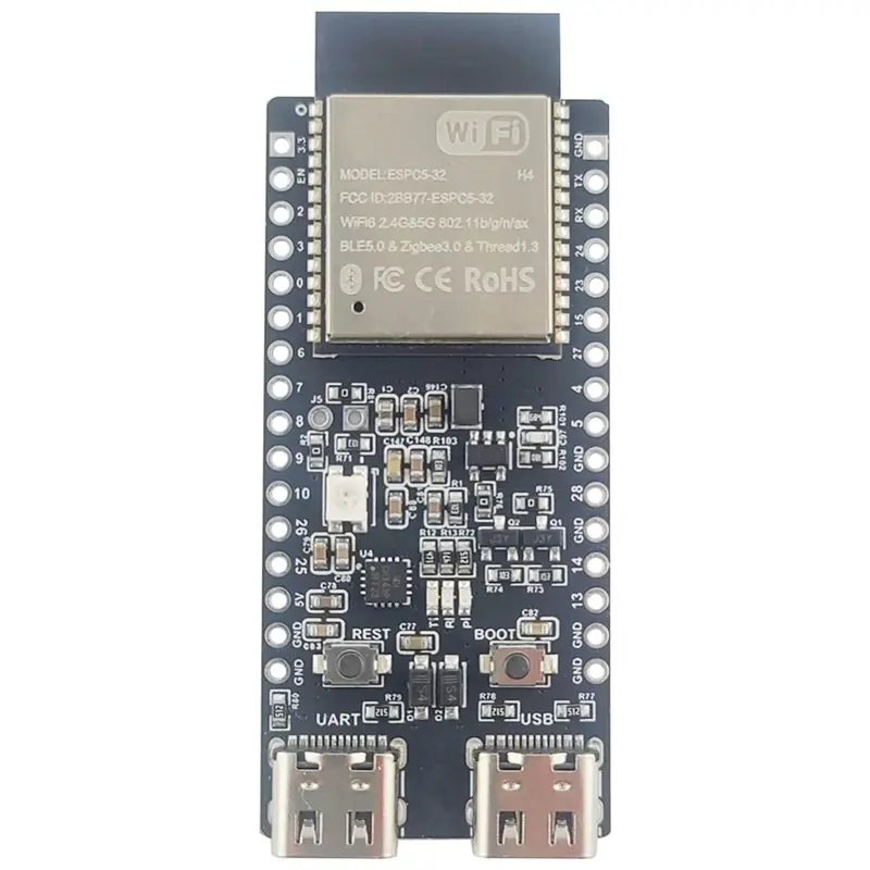 CABE-ESP32-C5-Devkitc-1 Двухчастотный модуль Wi-Fi 2,4G и 5 ГГц ESP32-C5-Devkitc-1 N4