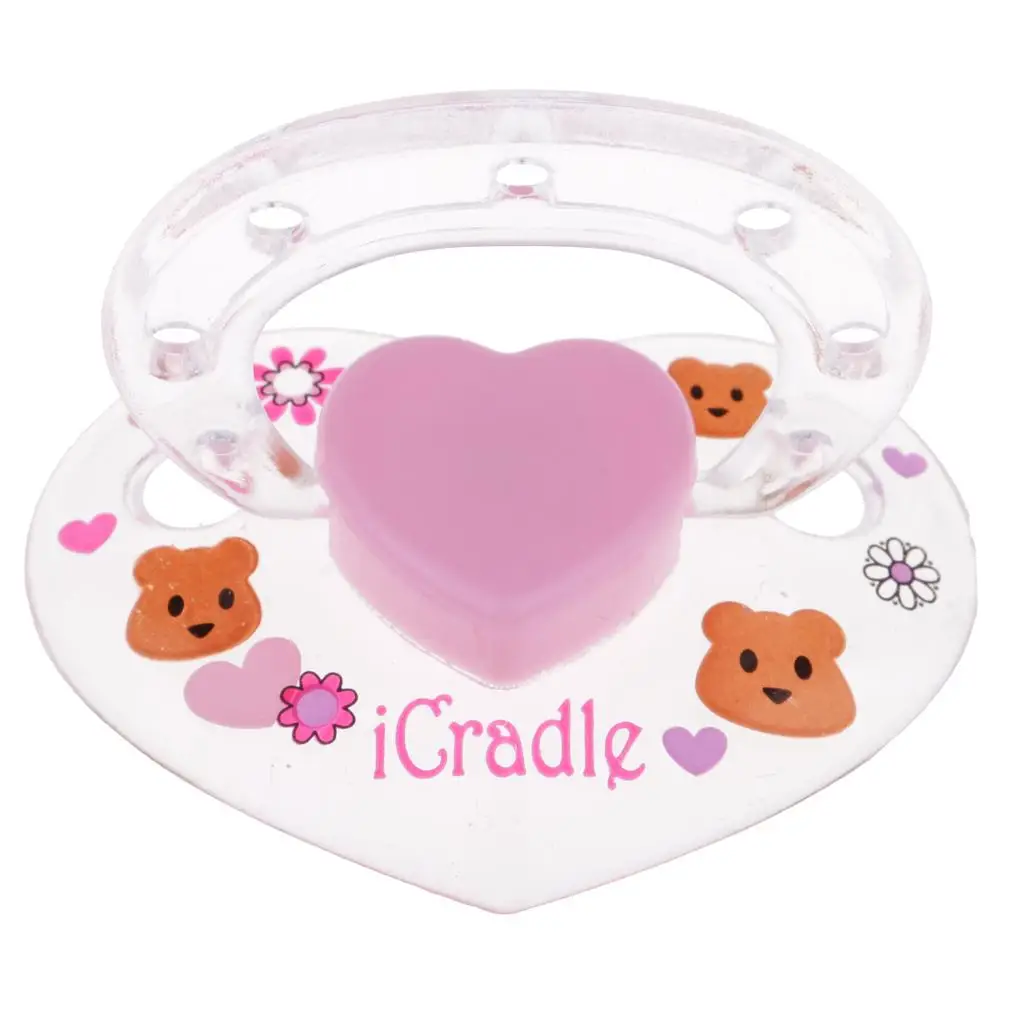 Mooie cartoon fopspeen herboren magnetische fopspeen speelgoedaccessoires roze