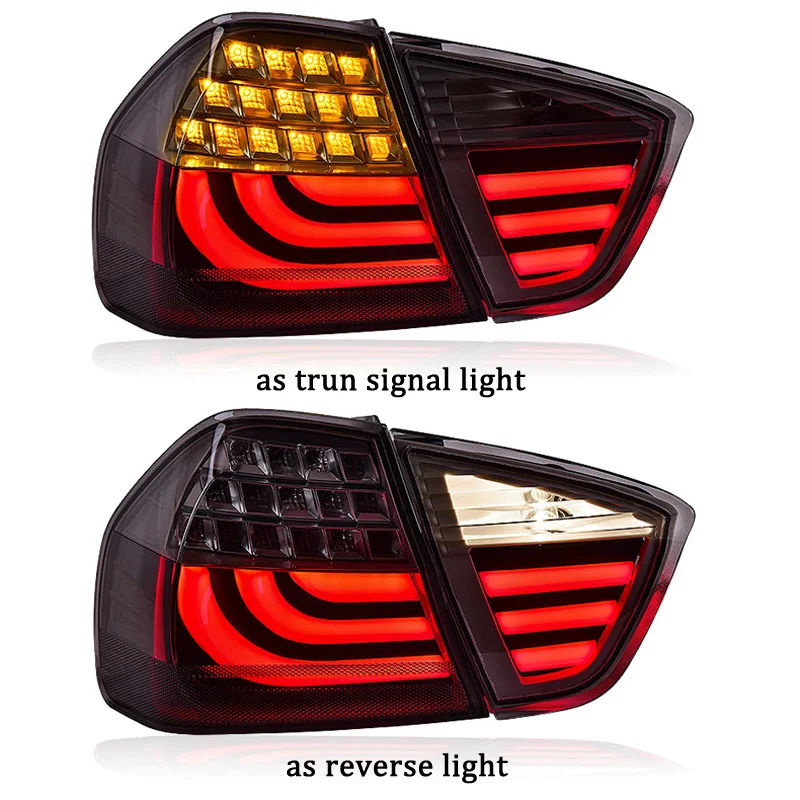 سيارة مصباح ليد خلفي لسيارات BMW E90 2005-2008 LED الخلفية تشغيل ضوء + مصباح مكبح + عكس + بدوره إشارة #3