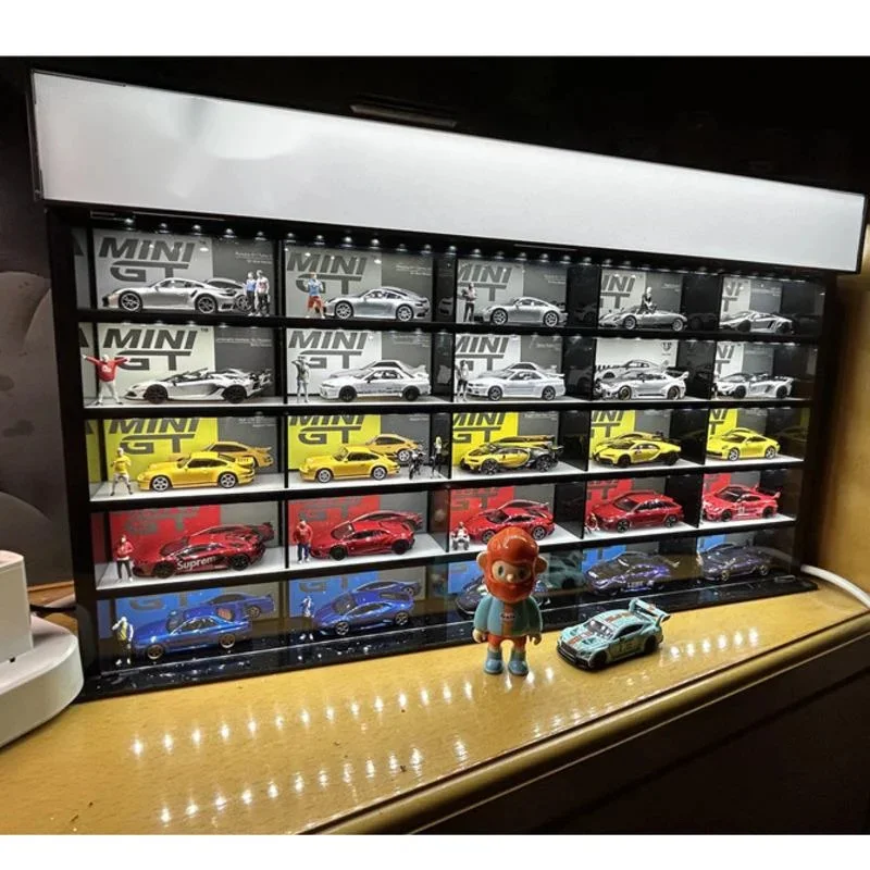 Acrylic Car Model Storage Box Organizer For Die-Cast Toy Cars Table Shelf Showcase For Kids & Collectors Birthday Gift