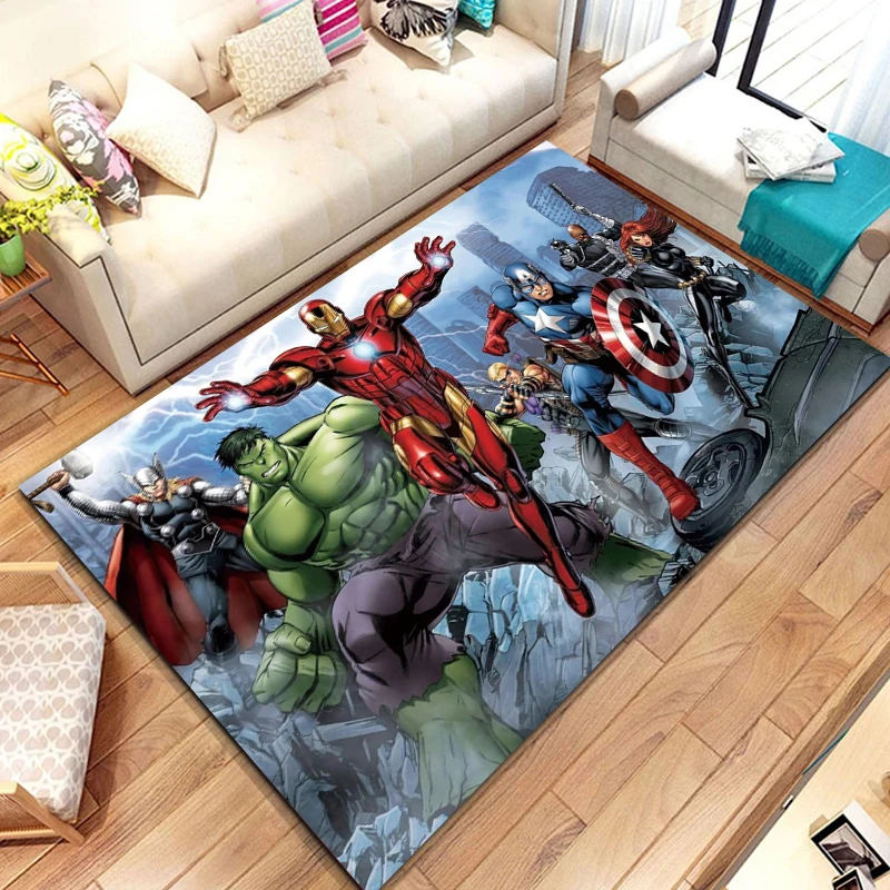 Disney Superhero tappeto per grandi aree tappeti 3D per soggiorno cucina camera da letto divano decorazioni per la casa zerbino pavimento per