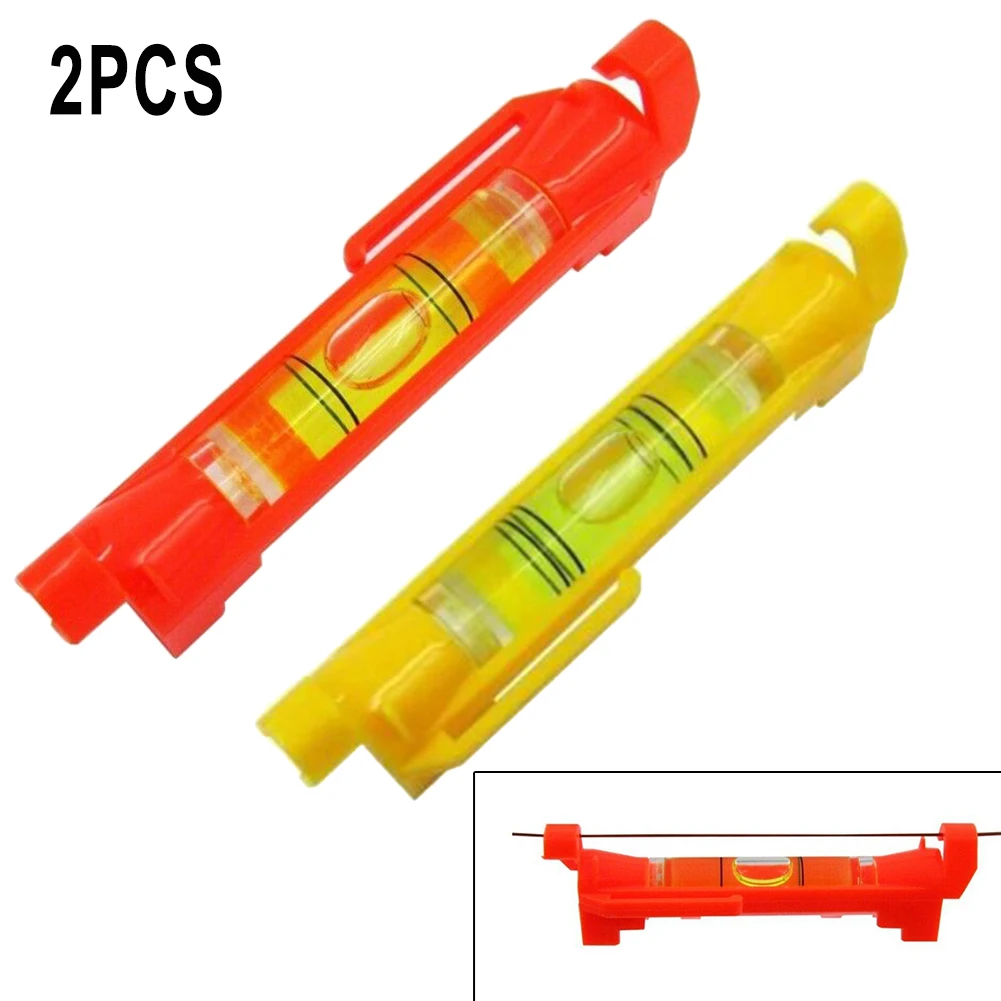 2 Pcs Line Hanging Bubble Level Gradienter For Building Construction String Level Mini Horizontal BubbleLevels Tools