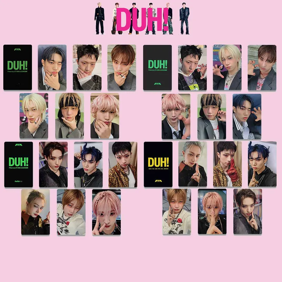 6Pcs/Set Kpop P1HARMONY DUH Album Photocards List INTAK THEO