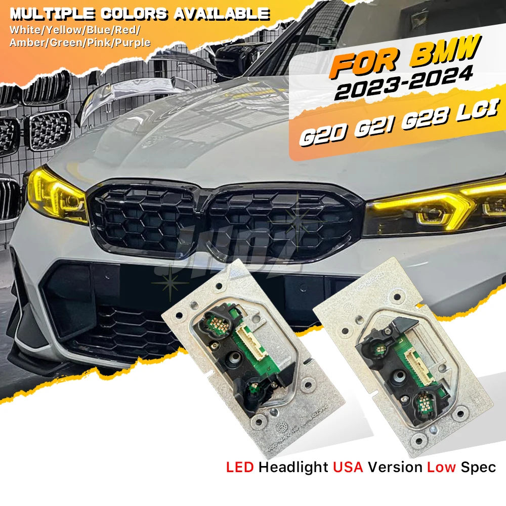 Yellow LED DRL Module For BMW Yellow DRL 3 Series G20 G21 LCI  LED Headlight Daytime Running Light  Amber Red  Car accessories