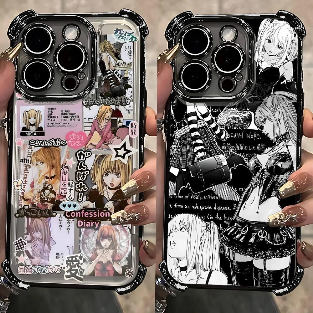 

Anime Cute Misa Amane Plating Phone Case For Huawei Honor X7d Magic7 400 X9d X6c X8c X5b X9a X8a X8b X9b Pro Lite 4G 5G Anti