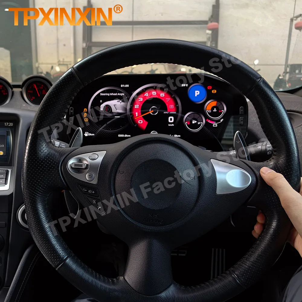 Digital dashboard + Android Radio For Nissan 370Z 2009~2021 Digital Display Panel GPS Navigation Stereo Receiver IPS Head Unit