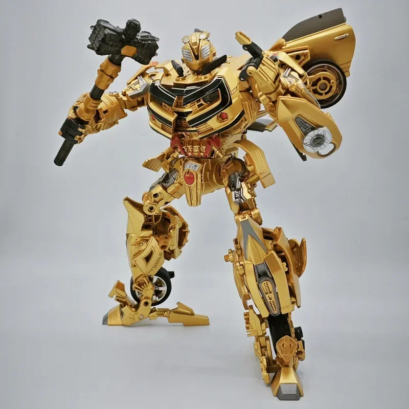 

In Stock Personalized High Quality Transforming Toys Large Gold Edition Rich War Hammer Bee Action Figure Collection Gifts