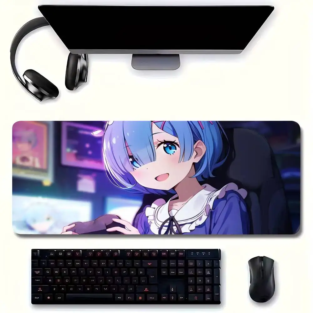 Re Life In A Different World From Zero Mousepad Non-slip Suitable For Office Computers Laptops E-sports Game Desk Mats XXL Keybo