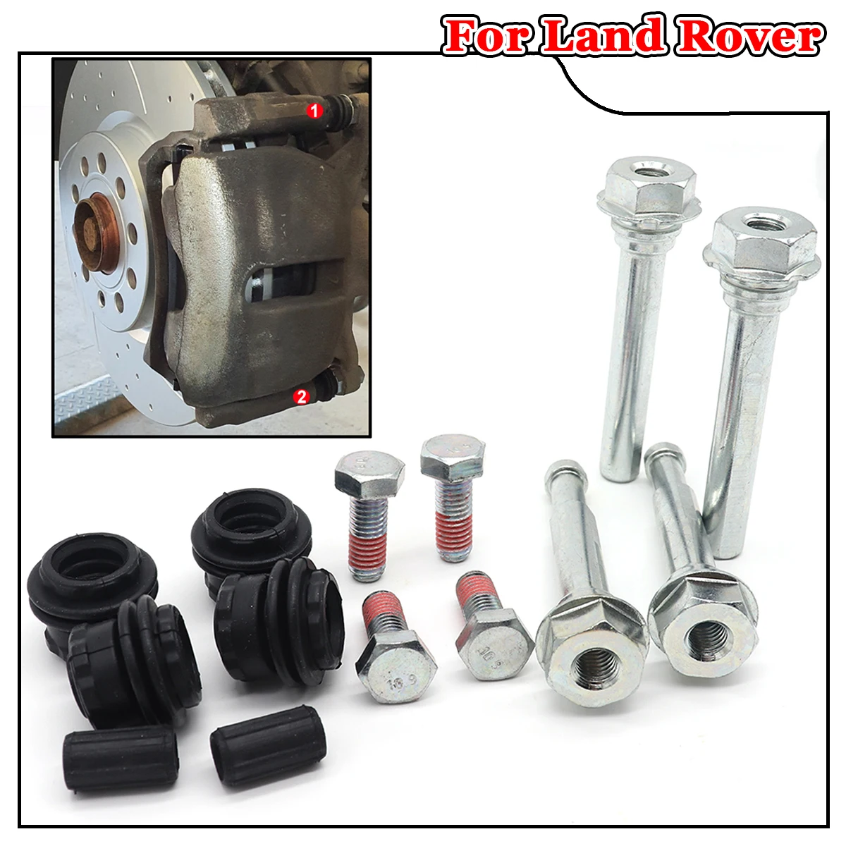 

Brake Caliper Cylinder Slider Guide Pin Rubber Seal Kit For Land Rover Discovery L319 L462 Range Rover L322 L405 Sport L320 L494