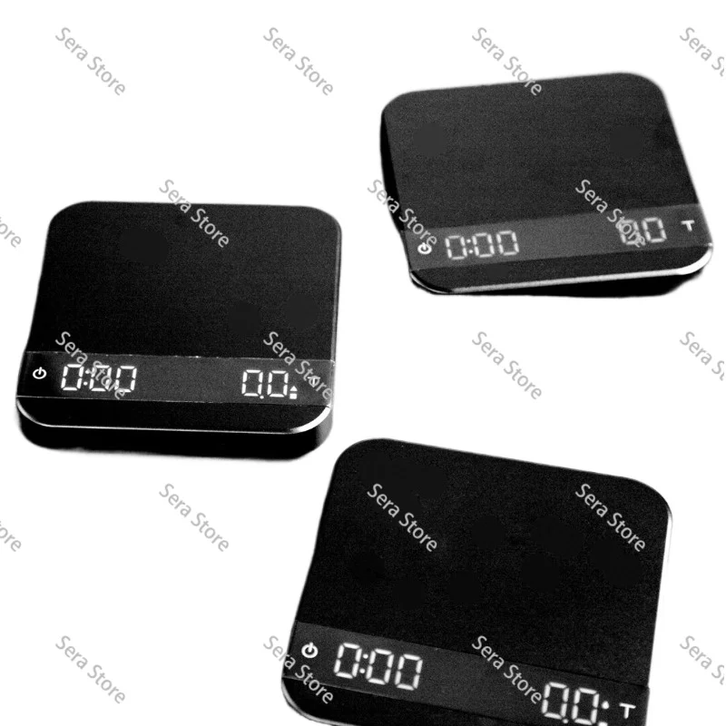 Coffee ultra-thin digital scale - smart auto zero, timer, concentrate weighing, metal construction