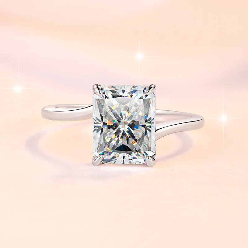 Magnificent cut delivers outstanding glamour, tailored for women with 3 Carat Moissanite and durable PT950 Platinum