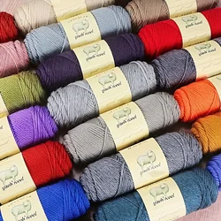 1Pc 100g 50% Wool Yarn hand knitting 50% acrylic Crochet Yarn  Knit sweater Cardigan Blanket line hat shawl thread 115m 4527inch