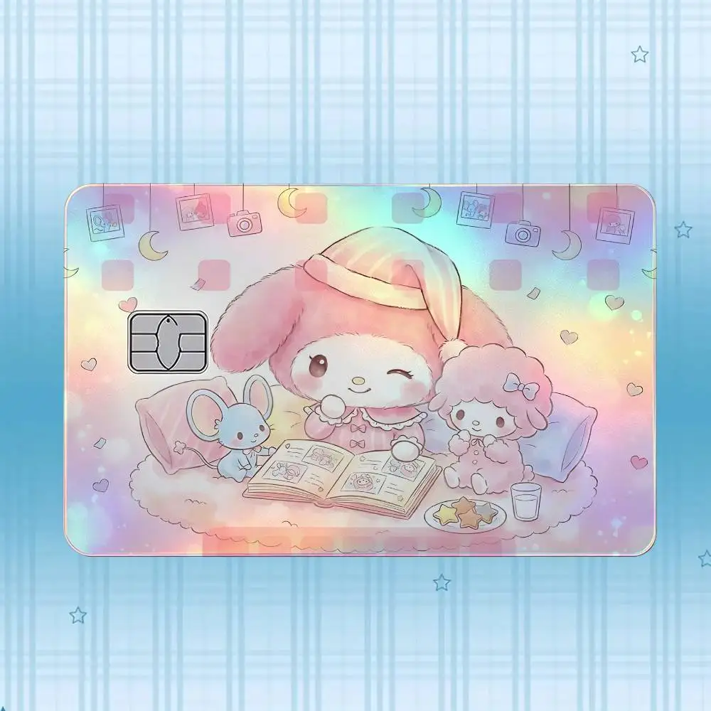 My M-Melody Laser-Holografischer Karten-Skin-Aufkleber für Kredit- und Debitkarten – 4 Stück/Set, wasserfester, kratzfester Schutz – Detail 8