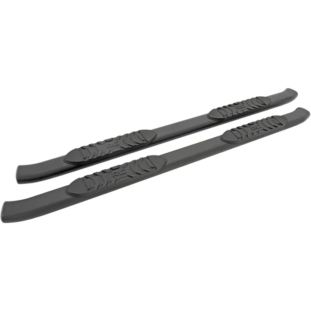 

Овальные ступеньки Nerf для Chevy Silverado и GMC Sierra 1500/2500HD/3500HD (2019-2025) Crew Cab — направляющие в стиле OEM со встроенной боковой стороны S